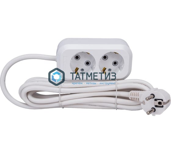 Удлинитель бытовой 2х5м с/з, 16А, IP20, ПВС 3х1,5 UNIVersal E-302А Удлинитель бытовой 2х5м с/з, 16А, IP20, ПВС 3х1,5 UNIVersal E-302А