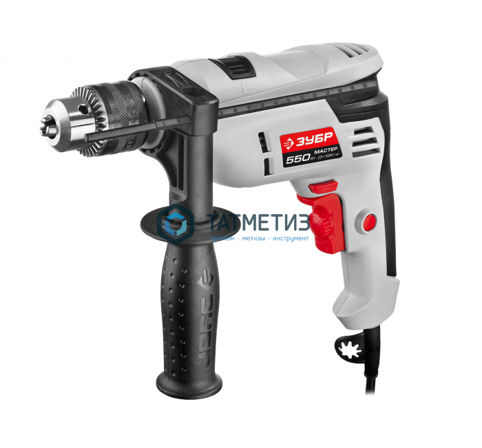 Дрель ударная, ЗУБР ДУ-550 ЭР, патрон 13 мм, реверс, сталь 10 мм бетон 10 мм дерево 20 мм, 550 Вт Дрель ударная, ЗУБР ДУ-550 ЭР, патрон 13 мм, реверс, сталь 10 мм бетон 10 мм дерево 20 мм, 550 Вт