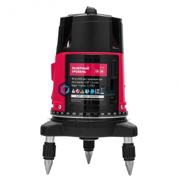 Уровень лазерный CRL-30R, 30 м, красный луч, батарейки, резьба 5/8"// MTX Уровень лазерный CRL-30R, 30 м, красный луч, батарейки, резьба 5/8"// MTX