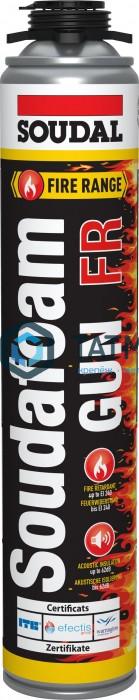 Пена монтажная огнестойкая SOUDAL SOUDAFOAM 1K FR 750 мл (12 шт/уп) Пена монтажная огнестойкая SOUDAL SOUDAFOAM 1K FR 750 мл (12 шт/уп)