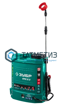 Опрыскиватель аккумуляторный, 12В, 8Ач, 12 л бак, ЗУБР Опрыскиватель аккумуляторный, 12В, 8Ач, 12 л бак, ЗУБР