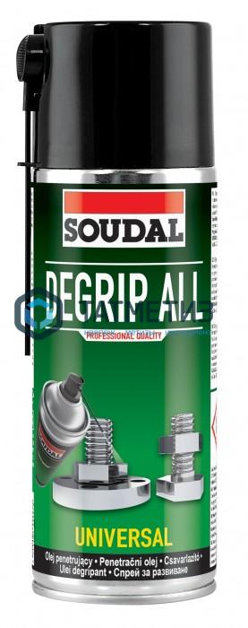 Смазка SOUDAL проникающая DEGRIP ALL 400 мл, Смазка SOUDAL проникающая DEGRIP ALL 400 мл,