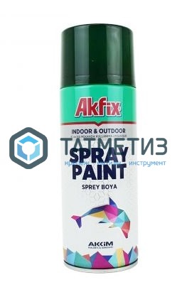 Краска аэроз. ЗЕЛЕНЫЙ МОХ RAL6005 400ML Gw.300Gr(6) Akfix Краска аэроз. ЗЕЛЕНЫЙ МОХ RAL6005 400ML Gw.300Gr(6) Akfix