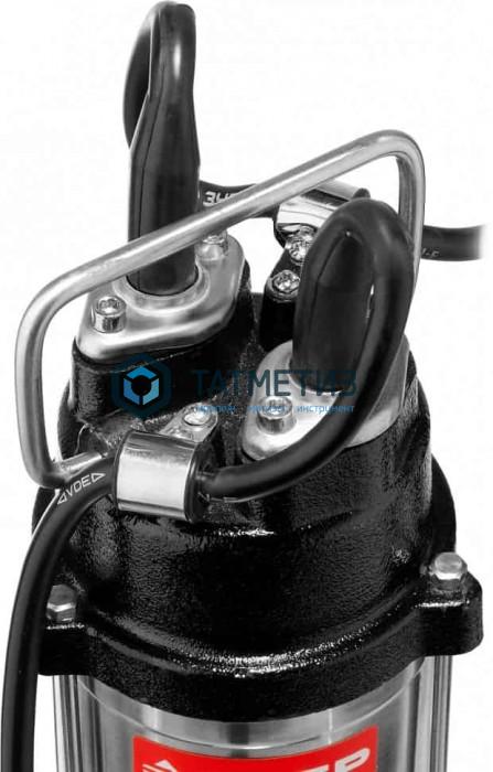 Насос ЗУБР фекальный погружной, 250Вт, 150л/мин, напор 7,5 м, чугунный корпус, с поплавком Насос ЗУБР фекальный погружной, 250Вт, 150л/мин, напор 7,5 м, чугунный корпус, с поплавком