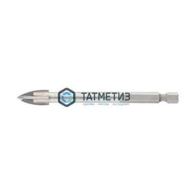 Сверло по керамике 12 мм, крестовая пластинка, шестигр. хвостовик // БАРС -  магазин крепежа «ТАТМЕТИЗ»