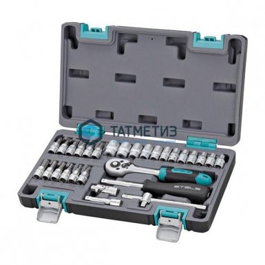 Набор инструментов, 1/4", CrV, пластиковый кейс  29 предм.// STELS -  магазин «ТАТМЕТИЗ»