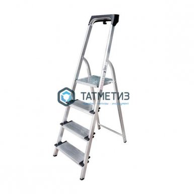 Стремянка 4 ступени, алюм. с лотком-органайзером, ступень 130 мм -  магазин крепежа «ТАТМЕТИЗ»
