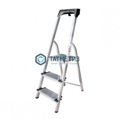 Стремянка 3 ступени, алюм. с лотком-органайзером, ступень 130 мм -  магазин крепежа «ТАТМЕТИЗ»