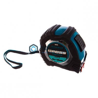 Рулетка Magnetisch, 8м х 25мм, обрезин. корпус,автоматич. фиксация, нейлон. покр.,магн.зацеп// Gross -  магазин «ТАТМЕТИЗ»