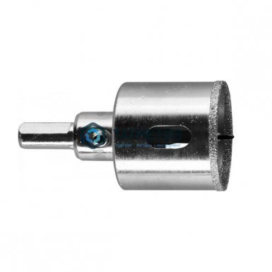 Коронка алмазная по кафелю и стеклу, d=32 мм, зерно Р 60, в сборе, ЗУБР Профессионал -  магазин крепежа «ТАТМЕТИЗ»