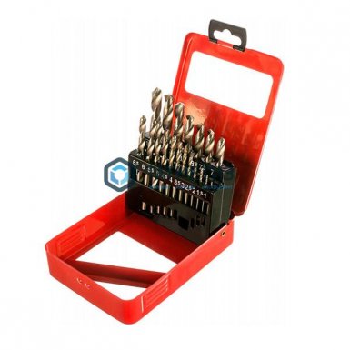 Набор сверл по металлу, 1-10 мм (через 0,5 мм), HSS, 19 шт., метал. коробка цил. хвостовик// Matrix -  магазин крепежа «ТАТМЕТИЗ»