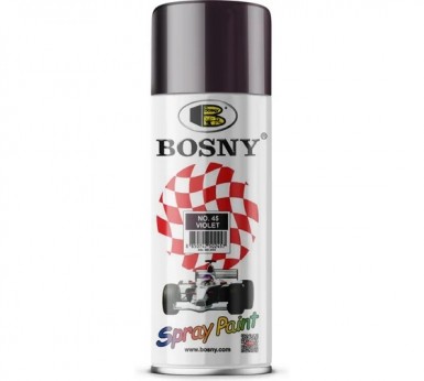 Краска аэроз. BOSNY 400 мл. №045  ФИОЛЕТОВАЯ -  магазин «ТАТМЕТИЗ»