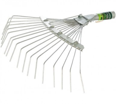 Грабли веерные, 18-зубые, без черенка, оцинкованные, круглый зуб// СИБРТЕХ Россия -  магазин крепежа «ТАТМЕТИЗ»