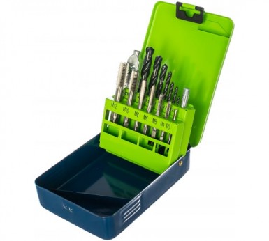 Набор сверл (2, 5-10, 2), метчиков(М3-М12), 15 предметов СИБРТЕХ -  магазин крепежа «ТАТМЕТИЗ»