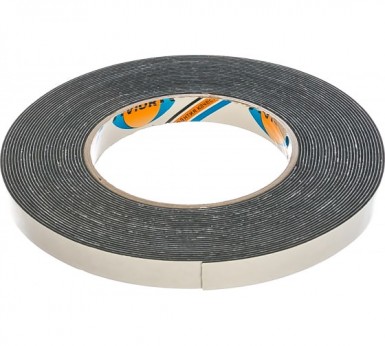 Лента двусторонняя, на вспененной основе 12 мм х 10 м, черная AVIORA -  магазин «ТАТМЕТИЗ»