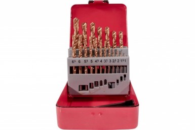 Набор сверл по металлу, 1-10 мм, 19 шт, шаг 0,5, блистер -  магазин крепежа «ТАТМЕТИЗ»