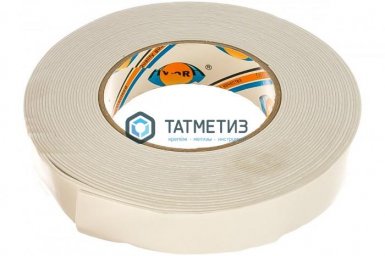 Лента двусторонняя, на вспененной основе 25 мм х 10 м, белая AVIORA -  магазин «ТАТМЕТИЗ»