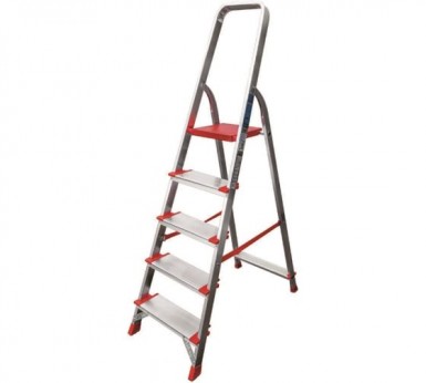Стремянка 5 ступеней, алюминиевая, шир. ступени 130 мм NV -  магазин крепежа «ТАТМЕТИЗ»