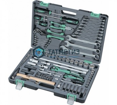Набор инструментов, 1/2", 1/4", Cr-V, S2, усиленный кейс, 119 предм.// STELS -  магазин «ТАТМЕТИЗ»