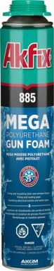 Пена монтажная проф Akfix 885 зимняя 850мл (-25°С) (12) | «ТАТМЕТИЗ» Пена монтажная проф Akfix 885 зимняя 850мл (-25°С) (12) - магазин «ТАТМЕТИЗ»