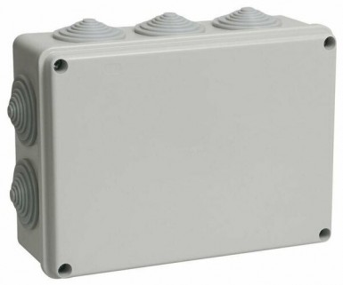 Коробка распр. ОП 190х140х70мм КМ41244 IP55 RAL7035 (10 гермовводов) ИЭК -  магазин крепежа «ТАТМЕТИЗ»