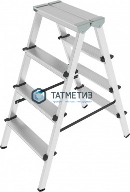 Стремянка 2-сторонняя алюм, ступень  80 мм, 2х4, NV -  магазин крепежа «ТАТМЕТИЗ»