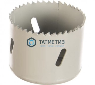 Коронка по металлу   79мм, биметал., до 38мм, мелкий зуб 10 TPI №366 HSSE M42 Co8% ПрофОснастка -  магазин крепежа «ТАТМЕТИЗ»