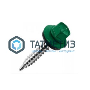 Саморез окраш.кров. 5, 5х19 6005 (4000 шт уп) ОМАХ Саморез окраш.кров. 5, 5х19 6005 (4000 шт уп) ОМАХ