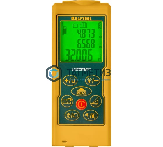 Дальномер KRAFTOOL "LASER-KRAFT" лазерный, дальность 5см - 70м, точность 1, 5мм Дальномер KRAFTOOL "LASER-KRAFT" лазерный, дальность 5см - 70м, точность 1, 5мм