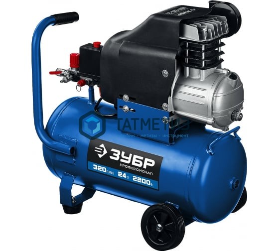 Компрессор ЗУБР 320 л/мин, 24 л, 2200 Вт, масляный Компрессор ЗУБР 320 л/мин, 24 л, 2200 Вт, масляный