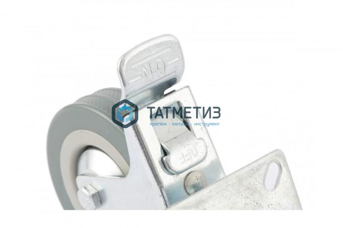 Колесо поворотное с тормозом d-50мм, крепление платформенное // СИБРТЕХ Колесо поворотное с тормозом d-50мм, крепление платформенное // СИБРТЕХ