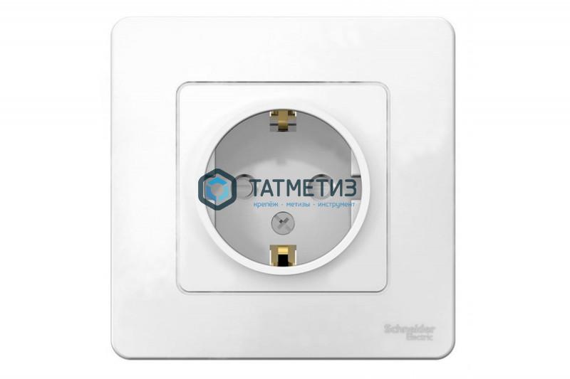 Розетка 1-м СП BLANCA 16А 250В с заземл. бел., со шторками Розетка 1-м СП BLANCA 16А 250В с заземл. бел., со шторками