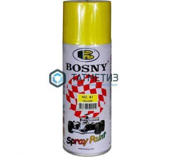 Краска аэроз. BOSNY 400 мл. №041 желтый Краска аэроз. BOSNY 400 мл. №041 желтый