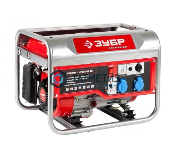 Генератор бензиновый, ЗУБР ЗЭСБ-2200, 4-х тактный, ручной пуск, 2200/2000 Вт, 220/12 В Генератор бензиновый, ЗУБР ЗЭСБ-2200, 4-х тактный, ручной пуск, 2200/2000 Вт, 220/12 В