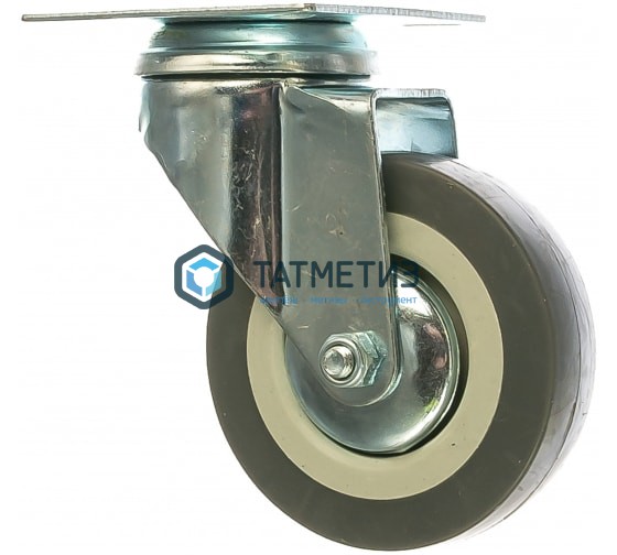 Колесо поворотное d-75мм, крепление платформенное СИБРТЕХ Колесо поворотное d-75мм, крепление платформенное СИБРТЕХ