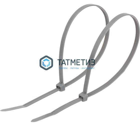 Хомут-стяжка нейлон 250 х 3,6 (100 шт/уп) REXANT серый Хомут-стяжка нейлон 250 х 3,6 (100 шт/уп) REXANT серый