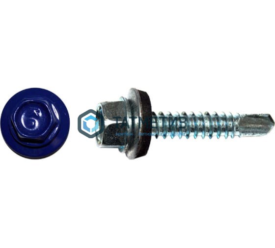 Саморез окраш.кров. 5, 5х19 5002 (250 шт уп) ОМАХ Саморез окраш.кров. 5, 5х19 5002 (250 шт уп) ОМАХ