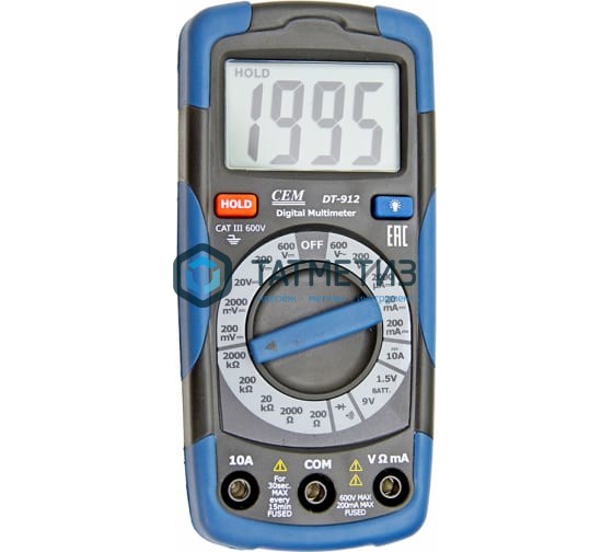 Мультиметр цифровой DT-912 CEM Мультиметр цифровой DT-912 CEM