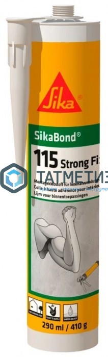 Клей монтажный SikaBond-115 Strong Fix для внутр. работ 410 г 12 Клей монтажный SikaBond-115 Strong Fix для внутр. работ 410 г 12