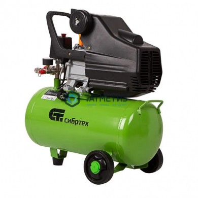 Компрессор воздушный КК-1500/24, 1,5 кВт, 198 л/мин, 24 л, прямой привод, масляный// Сибртех | «ТАТМЕТИЗ» Компрессор воздушный КК-1500/24, 1,5 кВт, 198 л/мин, 24 л, прямой привод, масляный// Сибртех - магазин крепежа «ТАТМЕТИЗ»