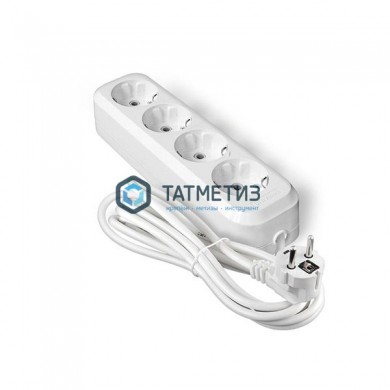 Удлинитель бытовой 4х3м с/з, 13А, ПВС 3х1,0, АВС-пластик Universal E-304 | «ТАТМЕТИЗ» Удлинитель бытовой 4х3м с/з, 13А, ПВС 3х1,0, АВС-пластик Universal E-304 - магазин крепежа «ТАТМЕТИЗ»