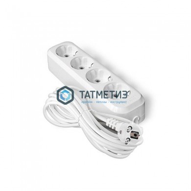 Удлинитель бытовой 4х5м с/з, 13А, ПВС 3х1,0, АВС-пластик Universal E-304 | «ТАТМЕТИЗ» Удлинитель бытовой 4х5м с/з, 13А, ПВС 3х1,0, АВС-пластик Universal E-304 - магазин крепежа «ТАТМЕТИЗ»