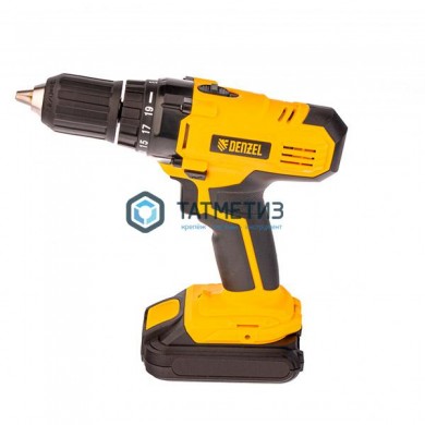 Дрель-шуруповерт аккумуляторная CDL-IB-18-02, Li-Ion, 18 В, 1,5 Ач, 2 акк.// Denzel | «ТАТМЕТИЗ» Дрель-шуруповерт аккумуляторная CDL-IB-18-02, Li-Ion, 18 В, 1,5 Ач, 2 акк.// Denzel - магазин крепежа «ТАТМЕТИЗ»