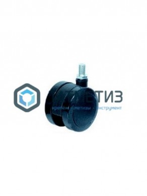 Колесо мебельное поворотное, черный нейлон, крепление с болтом FWT60 | «ТАТМЕТИЗ» Колесо мебельное поворотное, черный нейлон, крепление с болтом FWT60 - магазин крепежа «ТАТМЕТИЗ»
