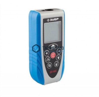 Дальномер лазерный "ДЛ-50 C", точность 1.5мм, дальность 50м, класс защиты IP54, ЗУБР Эксперт 34933 | «ТАТМЕТИЗ» Дальномер лазерный "ДЛ-50 C", точность 1.5мм, дальность 50м, класс защиты IP54, ЗУБР Эксперт 34933 - магазин крепежа «ТАТМЕТИЗ»