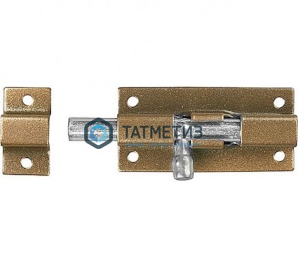 Задвижка накладная для окон и мебели "ШП-40 КМЦ", цвет коричневый металлик/цинк, 40мм -  магазин крепежа «ТАТМЕТИЗ»