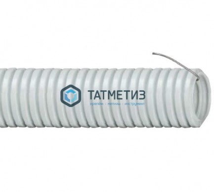 Гофротруба ПВХ с зондом 32мм (25м) IEK | «ТАТМЕТИЗ» Гофротруба ПВХ с зондом 32мм (25м) IEK - магазин крепежа «ТАТМЕТИЗ»