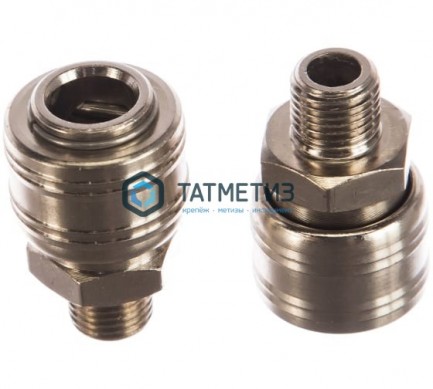 Муфта универсальная быстросъемная ("мама"), внешняя резьба 1 4", 2 шт. Stels | «ТАТМЕТИЗ» Муфта универсальная быстросъемная ("мама"), внешняя резьба 1 4", 2 шт. Stels - магазин крепежа «ТАТМЕТИЗ»