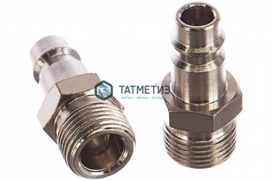 Ниппель универсальный быстросъемный ("папа"),внешняя резьба 3/8", 2 шт. // Stels | «ТАТМЕТИЗ» Ниппель универсальный быстросъемный ("папа"),внешняя резьба 3/8", 2 шт. // Stels - магазин крепежа «ТАТМЕТИЗ»