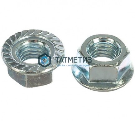 Гайка  М10 DIN 6923 А2-70 с фланцем -  магазин крепежа «ТАТМЕТИЗ»